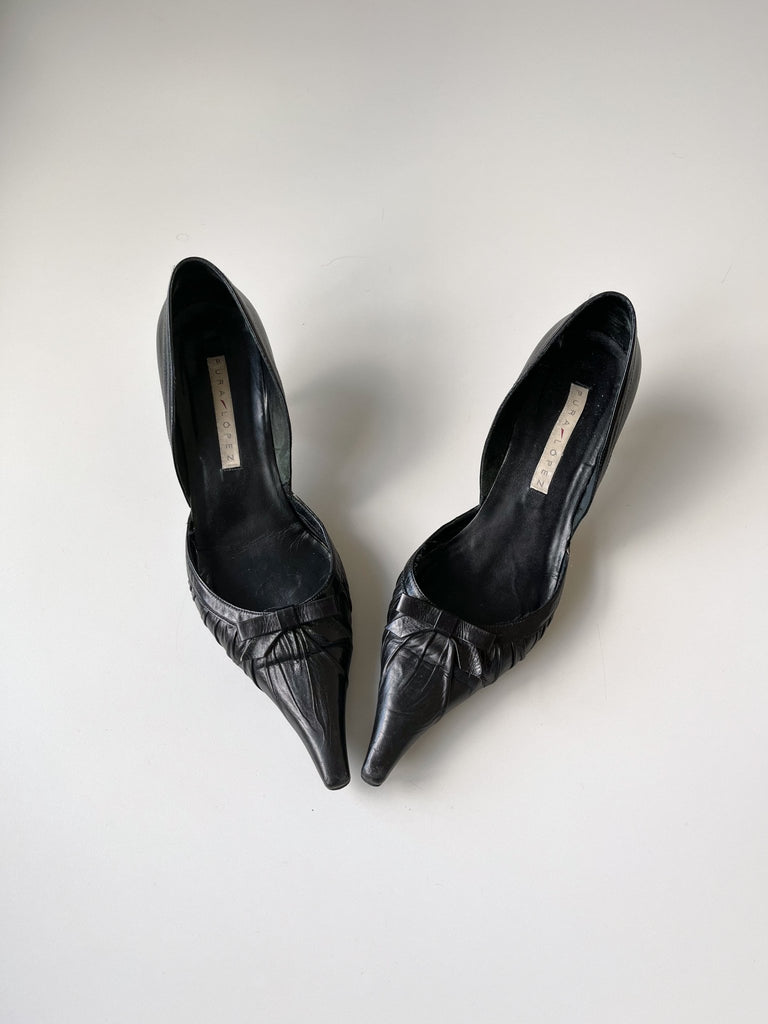 Black Pointed Toe Heels - Ani Vintage - Dublin Ireland
