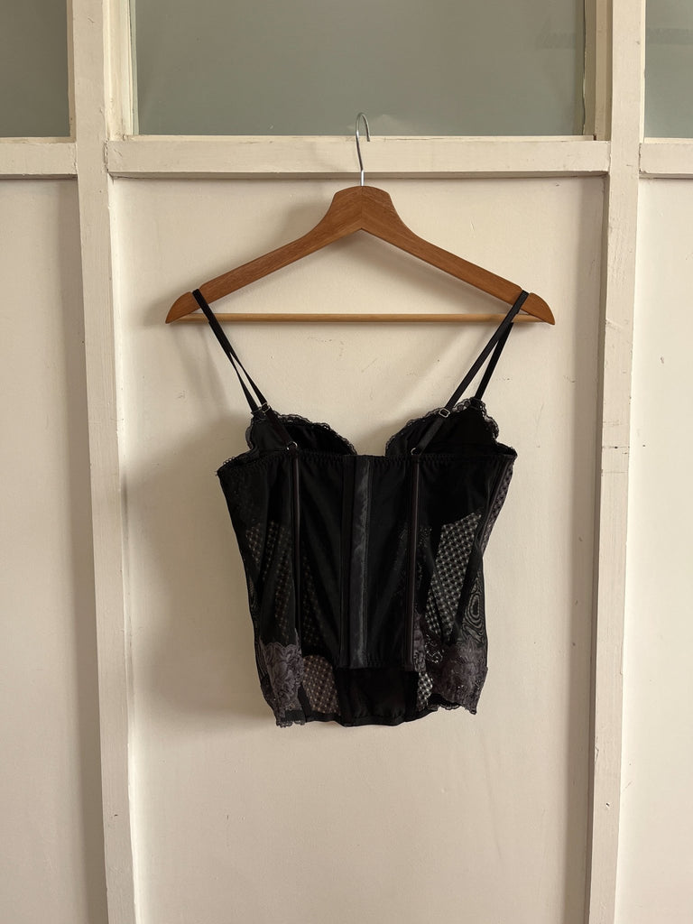 Black Structured Bustier - Ani Vintage - Dublin Ireland