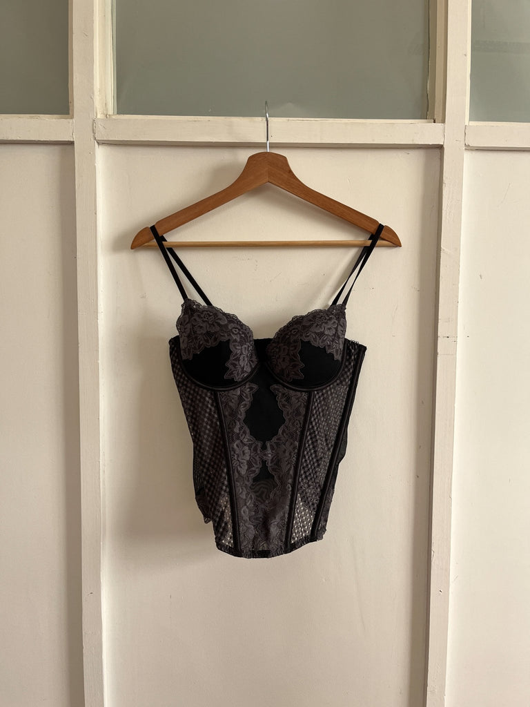 Black Structured Bustier - Ani Vintage - Dublin Ireland