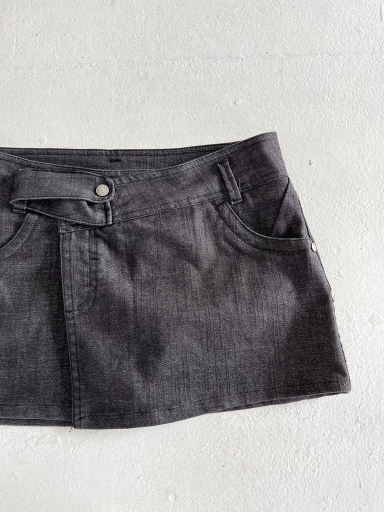 Grey Office Siren Mini Skirt - Ani Vintage - Dublin Ireland