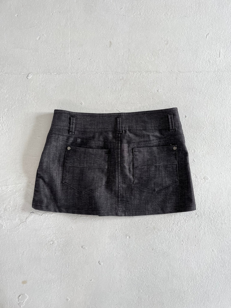 Grey Office Siren Mini Skirt - Ani Vintage - Dublin Ireland