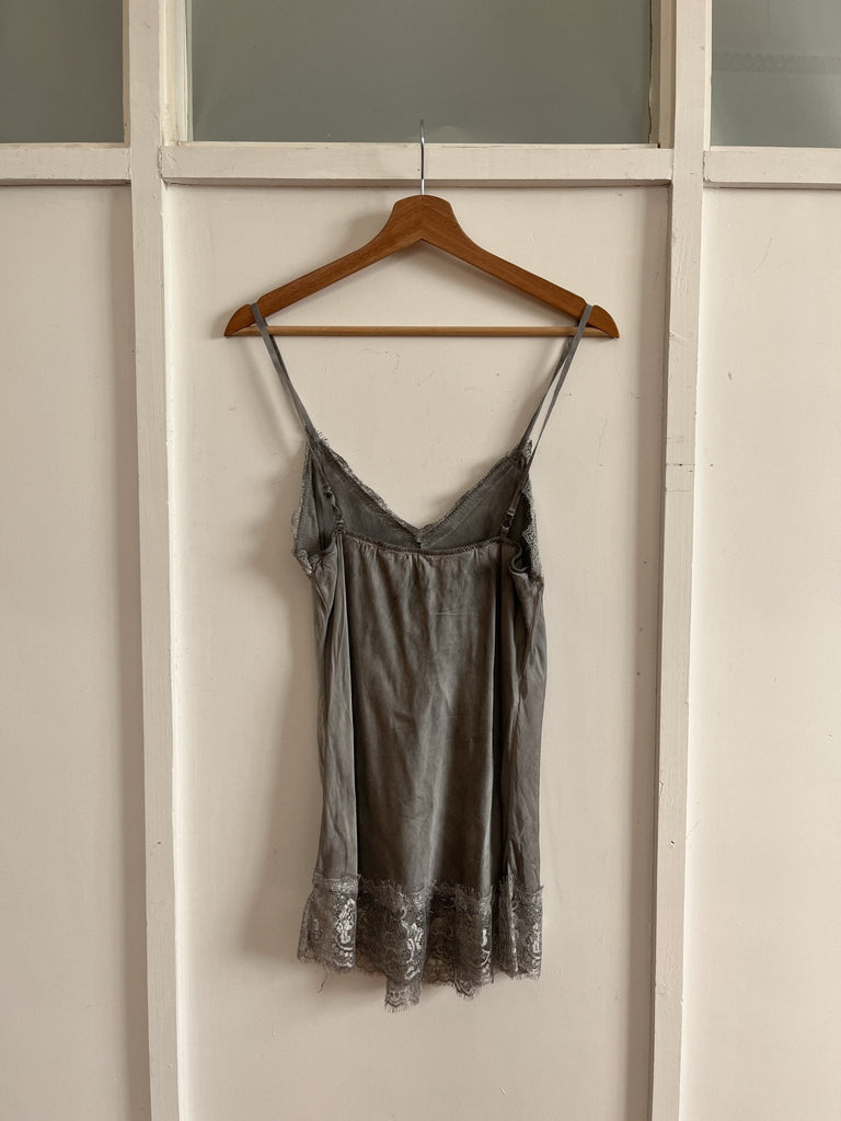 Grey Slip Dress - Ani Vintage - Dublin Ireland