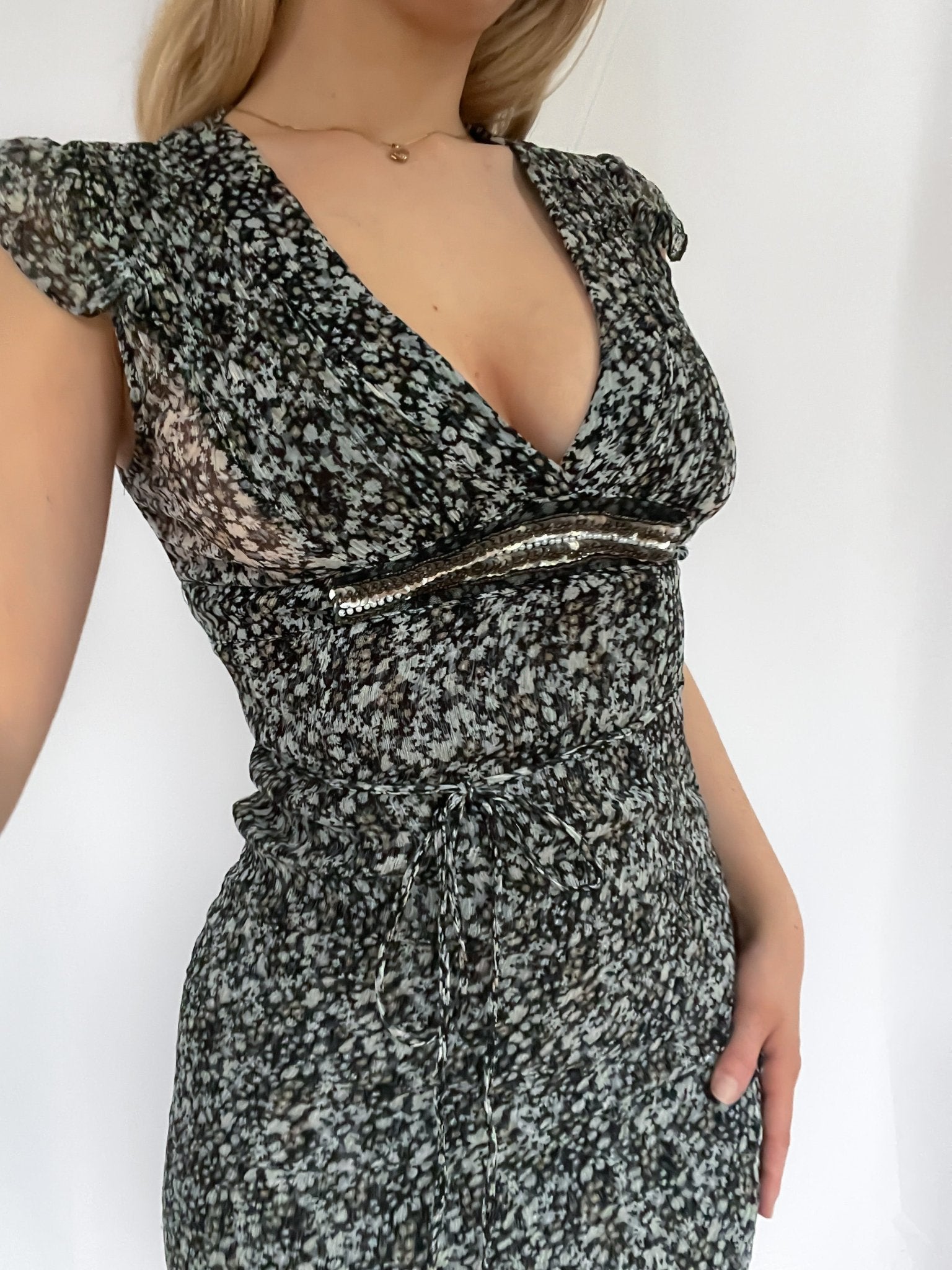 Italian Midi Italian Chiffon Midi Dress | ani vintage – Ani Vintage