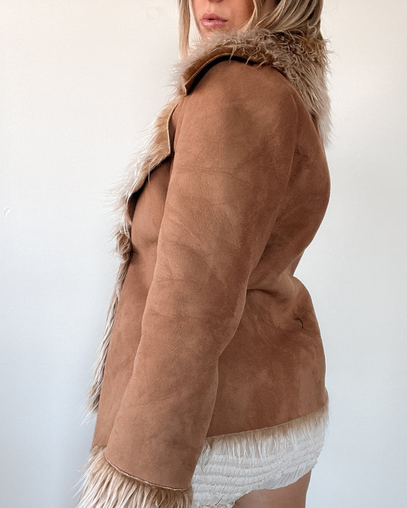 Light Brown Afghan Style Coat - Ani Vintage - Dublin Ireland