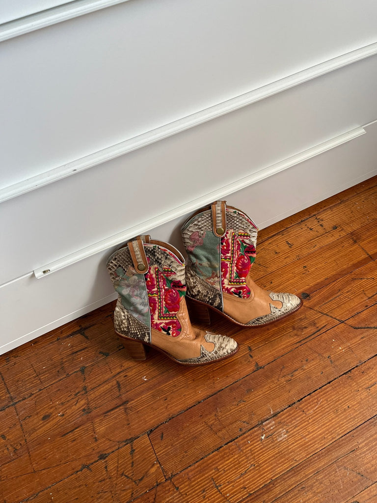 Patchwork Cowboy Boots - Ani Vintage - Dublin Ireland