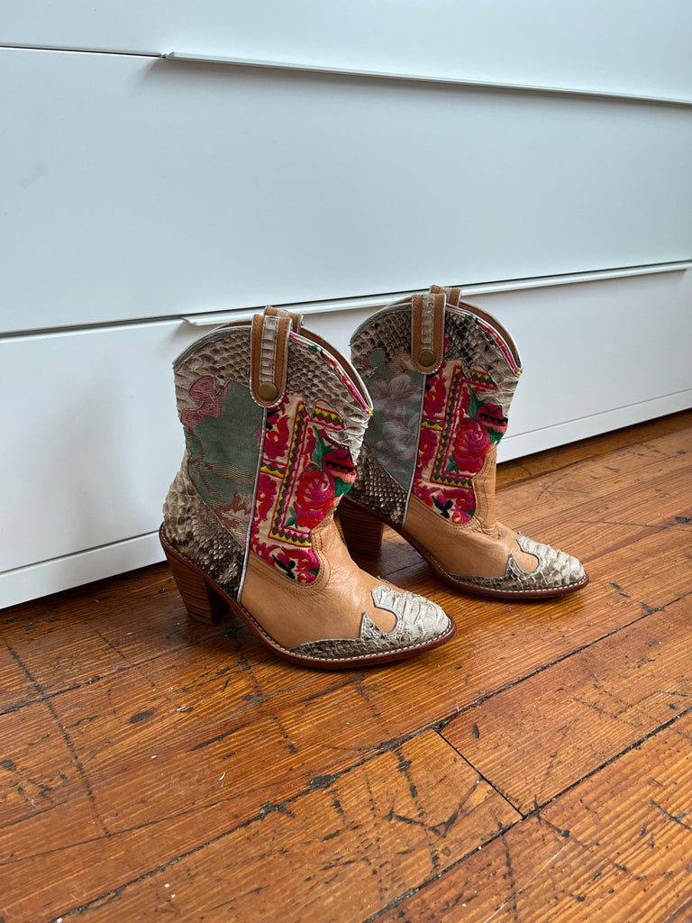 Patchwork Cowboy Boots - Ani Vintage - Dublin Ireland