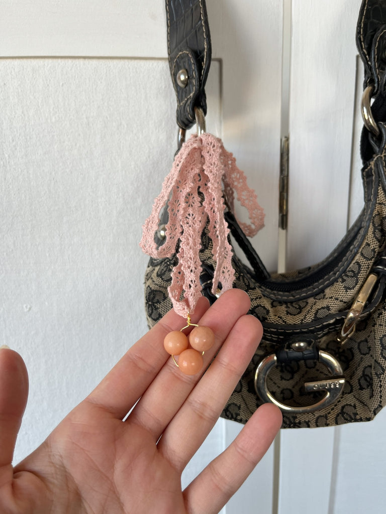 'Peaches & Cream' Mini Bag Charm - Ani Vintage - Dublin Ireland