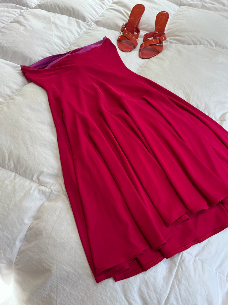 90s Red Sweetheart Dress - Ani Vintage - Dublin Ireland