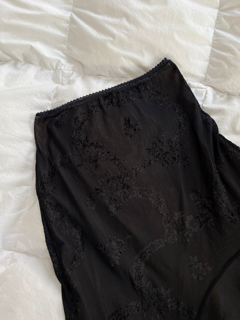 Asymmetrical 90s Black Skirt - Ani Vintage - Dublin Ireland