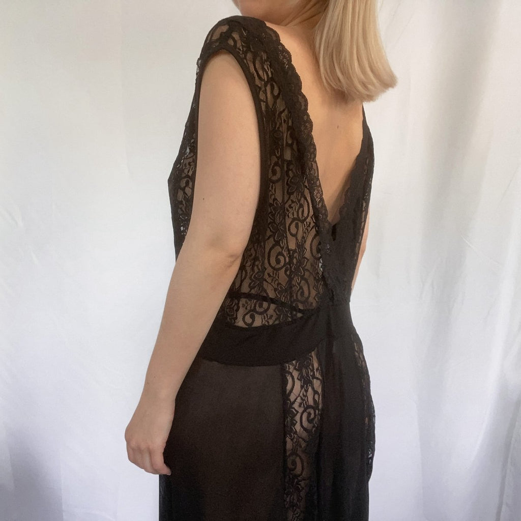 Black Lace Gown - Ani Vintage - Dublin Ireland