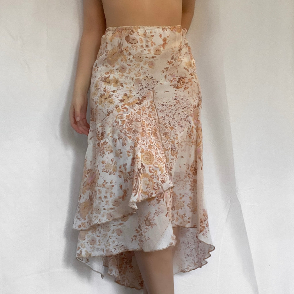 French Floral Layered Skirt - Ani Vintage - Dublin Ireland