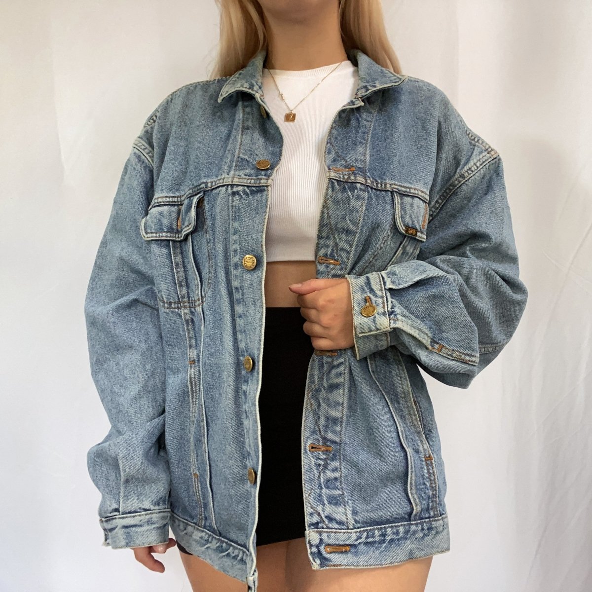 Vintage Lee Light-Wash Denim Jacket - Ani Vintage Shop Ireland