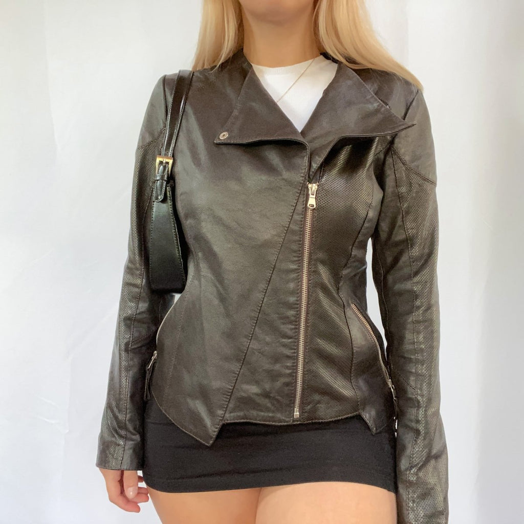 Lightweight Faux-Leather Jacket - Ani Vintage - Dublin Ireland