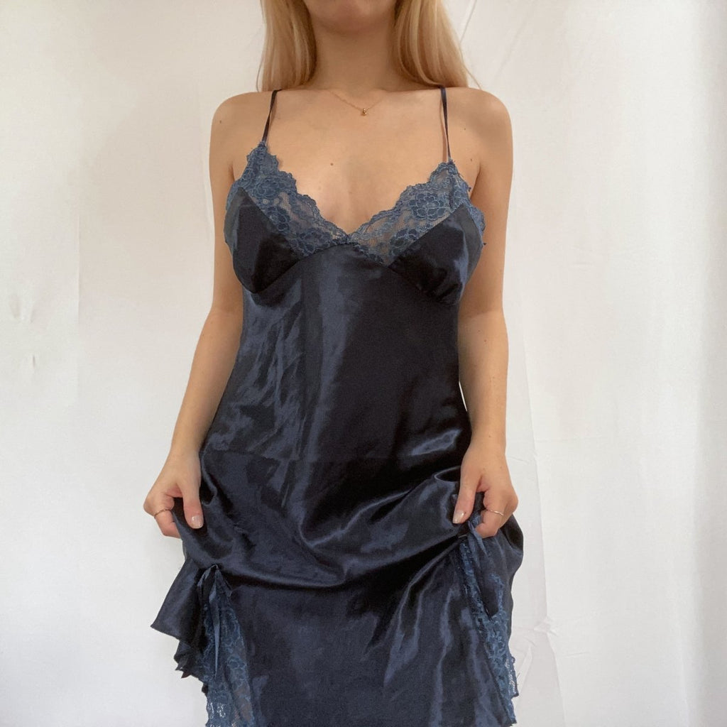 Midnight Silk Dress - Ani Vintage - Dublin Ireland