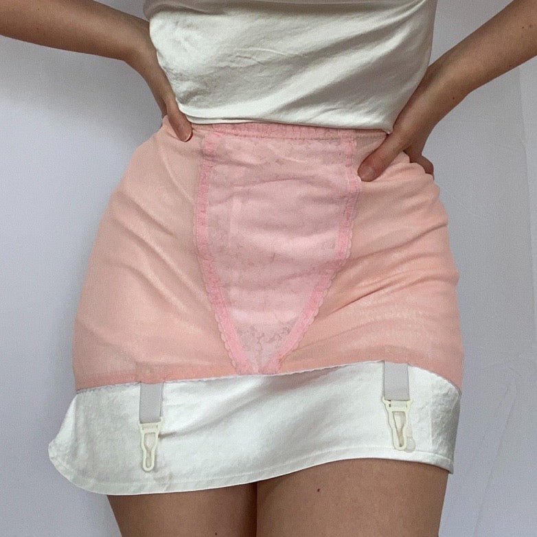 Pink Cutesy Girdle Skirt - Ani Vintage - Dublin Ireland