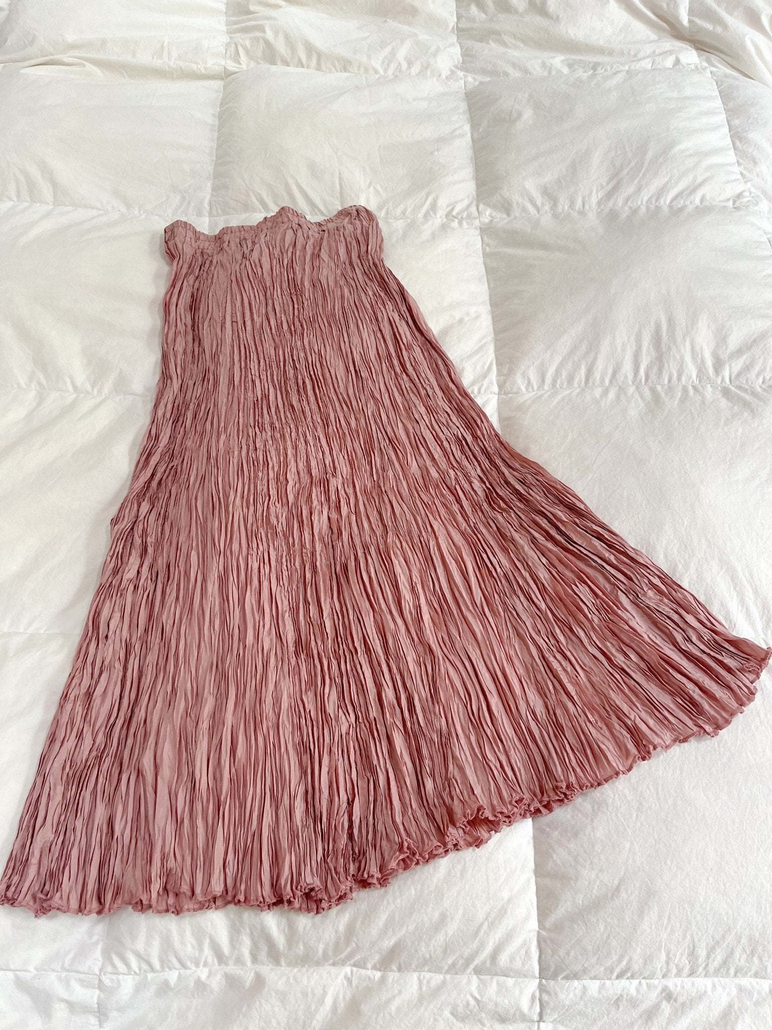 Pink Silk Skirt-Set main image 0