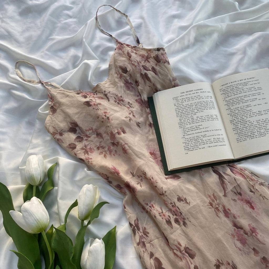 Romantic Silk Dress - Ani Vintage - Dublin Ireland