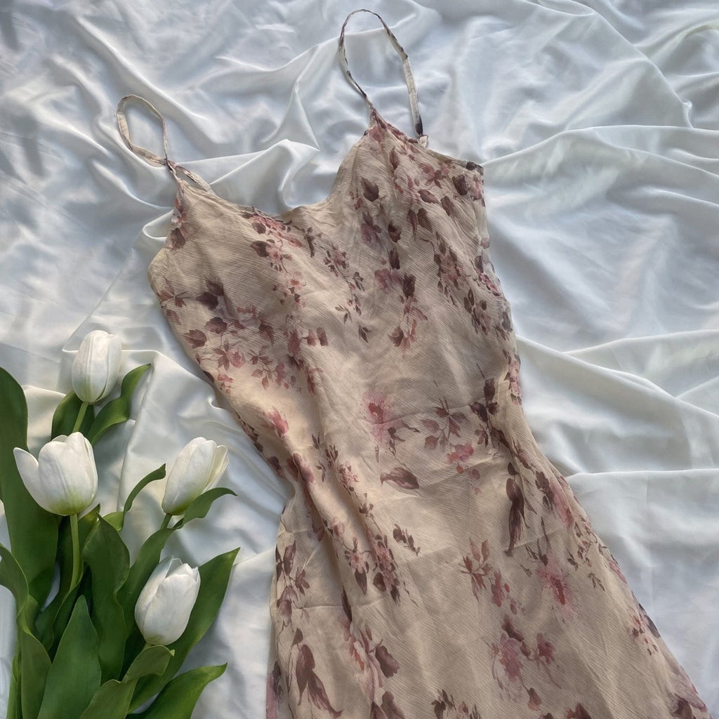 Romantic Silk Dress - Ani Vintage - Dublin Ireland
