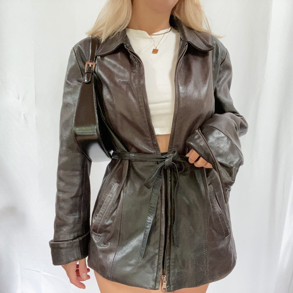 Skiners Leather Jacket - Ani Vintage - Dublin Ireland