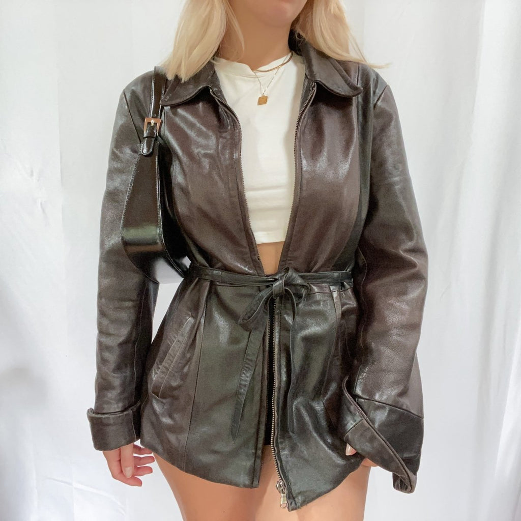 Skiners Leather Jacket - Ani Vintage - Dublin Ireland