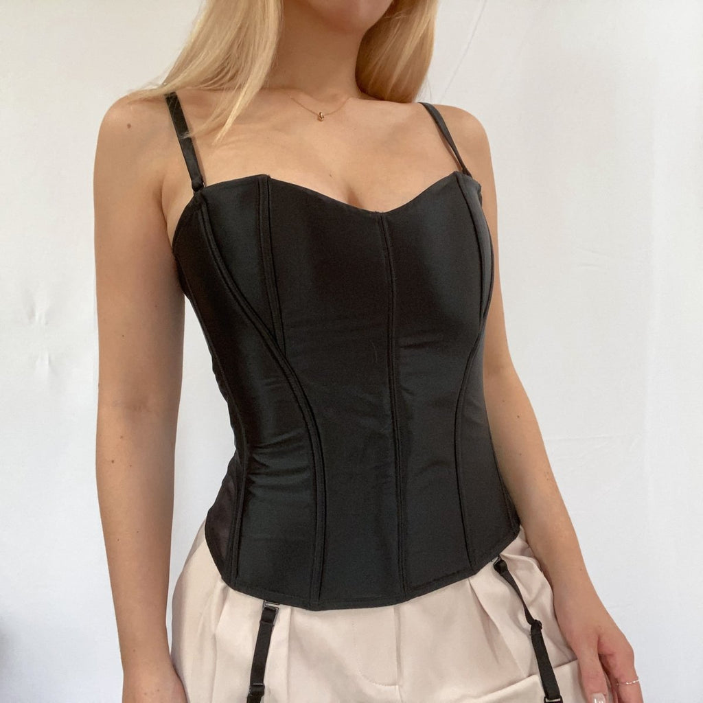 Sleek Satin Bustier - Ani Vintage - Dublin Ireland