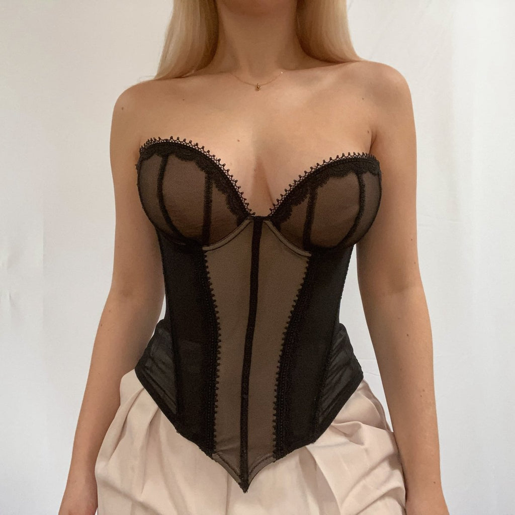 Sultry Strapless French Bustier - Ani Vintage - Dublin Ireland