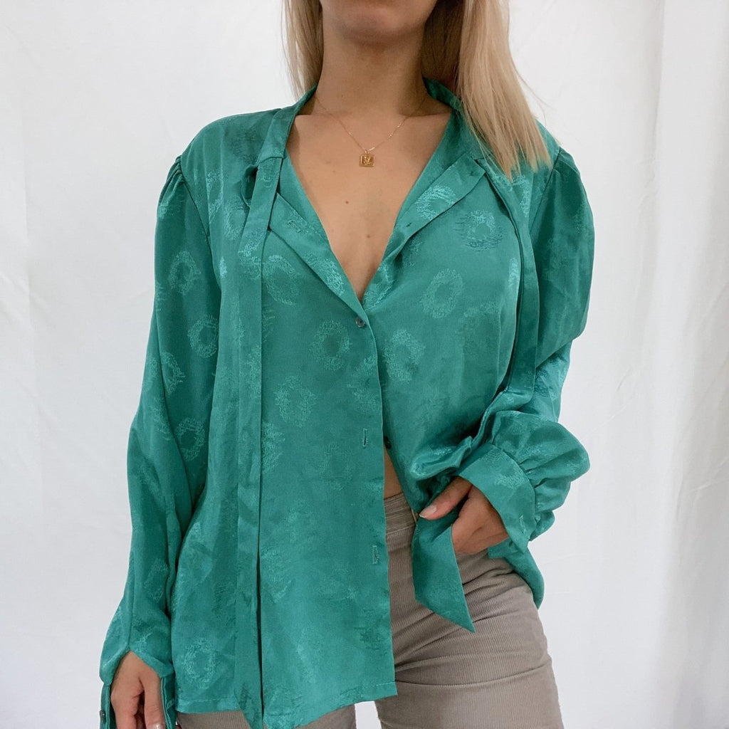 Turquoise Shirt - Ani Vintage - Dublin Ireland