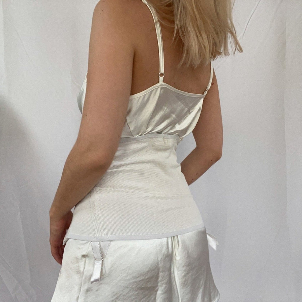 White Girdle Skirt - Ani Vintage - Dublin Ireland